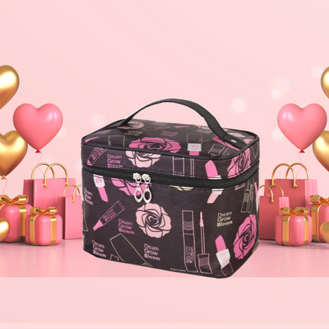 大容量コスメバッグ（防水・旅行対応）